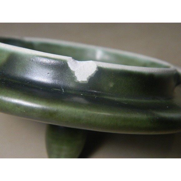 Lily Pad Teapot w/ Bamboo Handle Green Stoneware Japan Chip o Bottom of Lid - Picture 9 of 9
